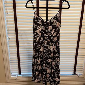 Lulu's Elegant Black and Gray Mini Dress